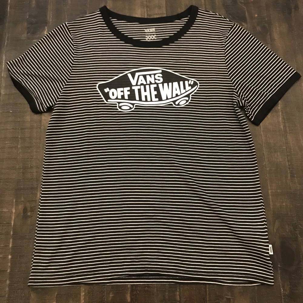 Vans “Off the Wall” striped T-shirt